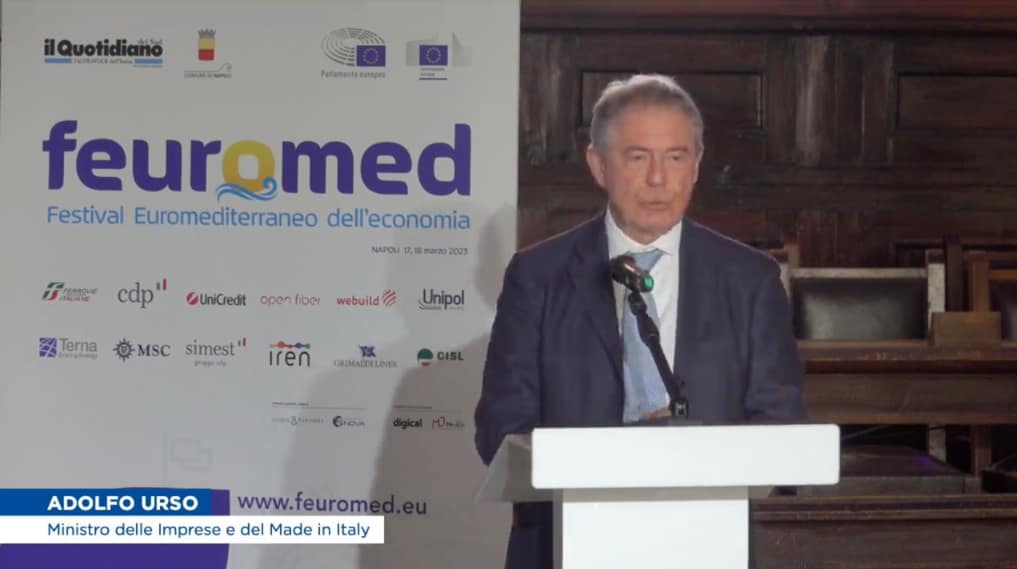 Feuromed, Urso rilancia il ruolo del Sud: Centrale per approvvigionamenti e peso politico