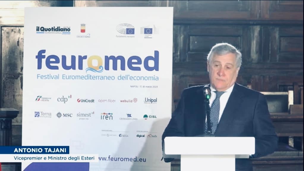 «Fondamentale la stabilità dei Balcani»: Tajani a Napoli per Feuromed